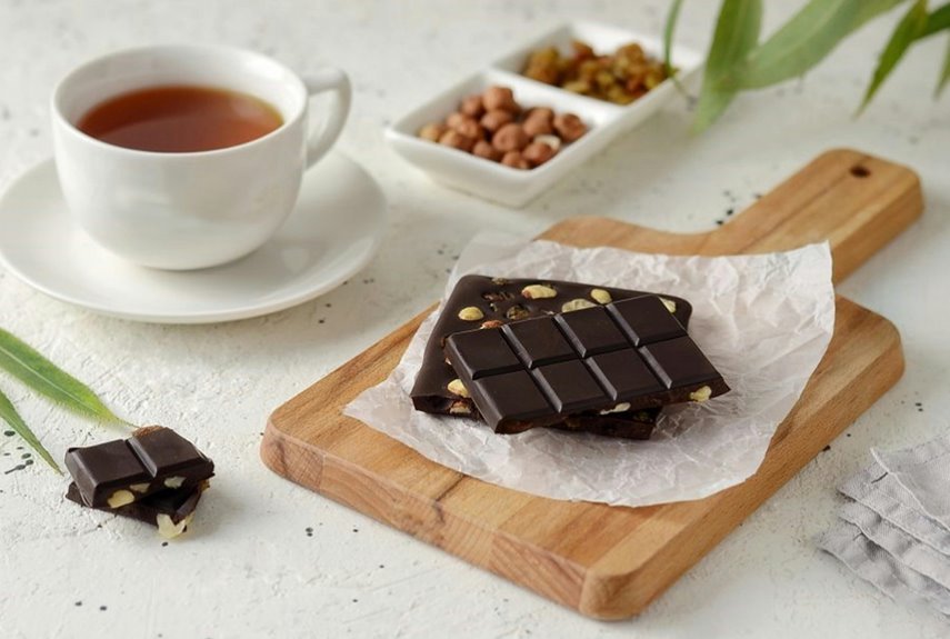 cbd tea and chocolate